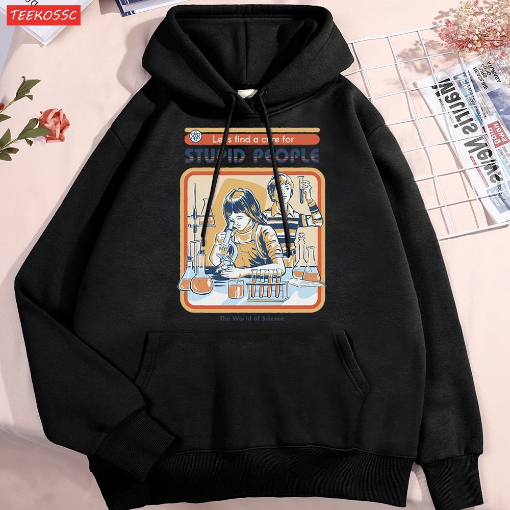 

A Cure For Stupid People Men Women Sweatshirt Hip Hop Oversize Hoody Autumn Fleece Streetwear Harajuku Fleece Hoodie Couple