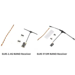 Ricevitore 915M 2.4G ELRS NANO expressslrs recettore W Antenna tipo T supporto a lungo raggio aggiornamento Wifi per droni RC FPVRacing