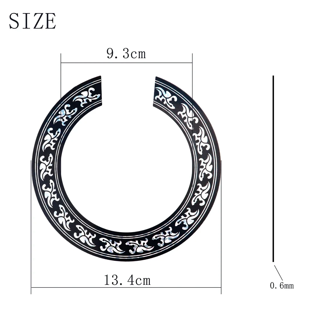 Guitar Sound Hole Sticker Rose Decal Sticker Personalized Adhesive Sticker for Acoustic Classical Guitar Parts & Accessories