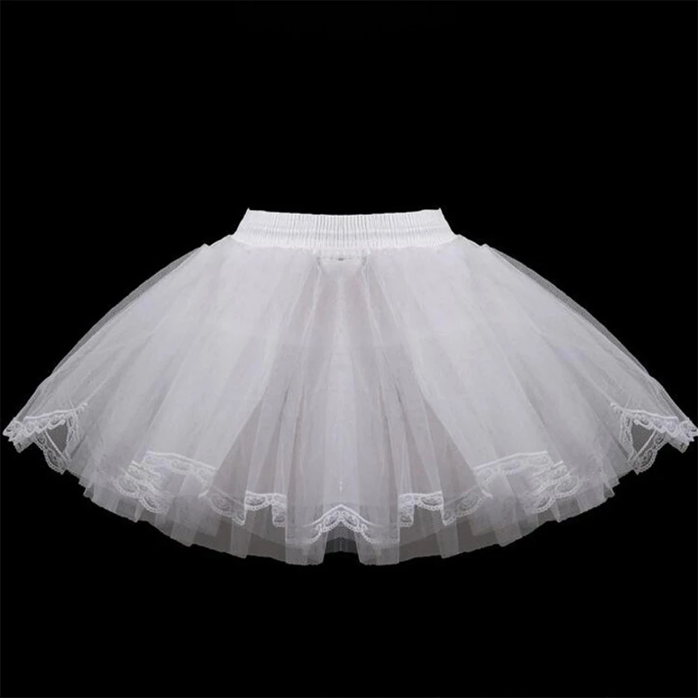 Rok Dalam Perempuan Bunga Gaun Pendek Pesta Cosplay Rok Kecil Lolita Rok Tutu Balet Rockabilly Crinoline