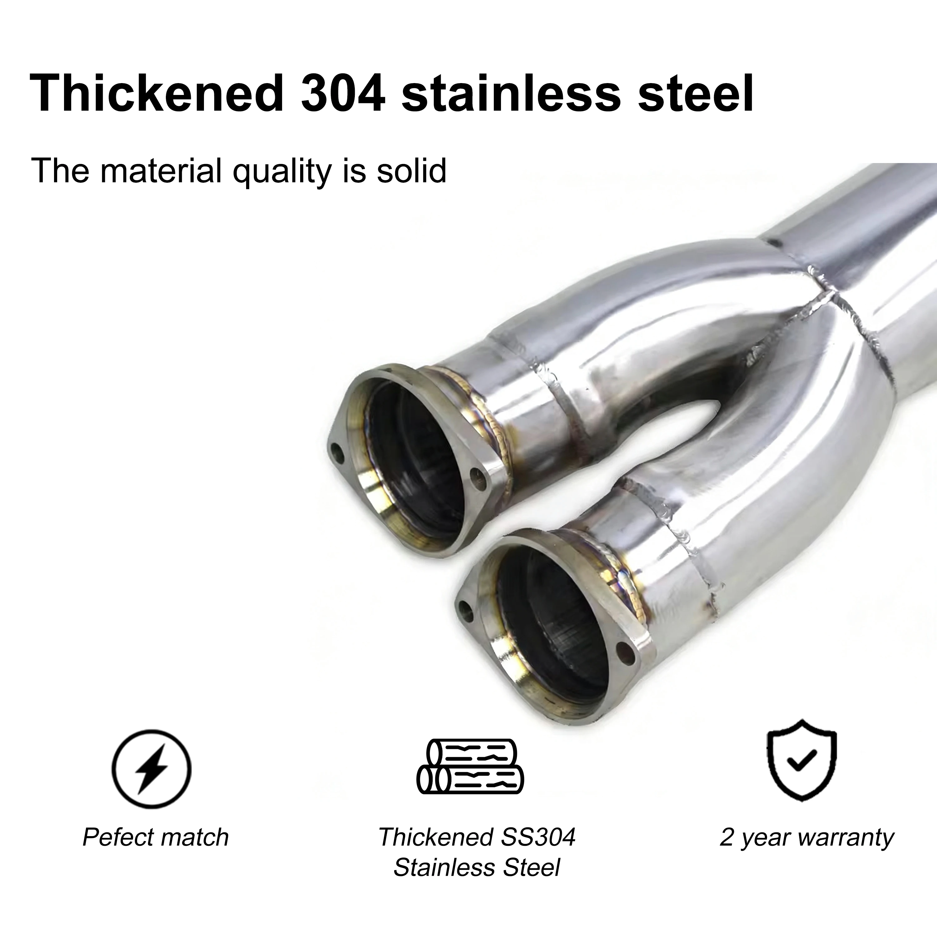 ACE Einzel-Midpipe für BMW S55 M3 F80 M4 F82 3.0T Midpipe Auspuff 3,5" 89mm Hochleistungs-SUS304 Midpipe Auspuffanlage – Detail 8