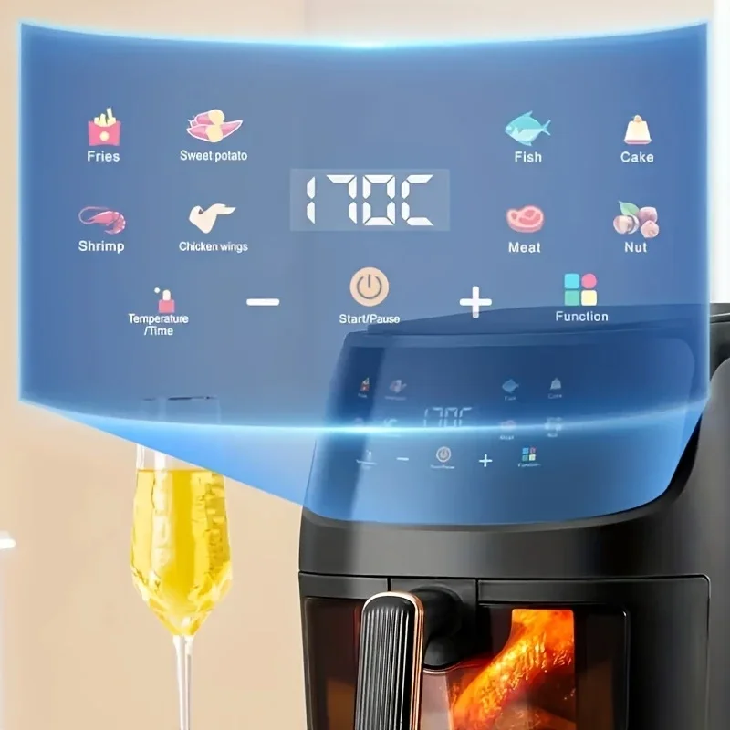 Smart Air Fryer Large Capacity Multifunctional Kitchen Home Electronic Touch Cooker Program