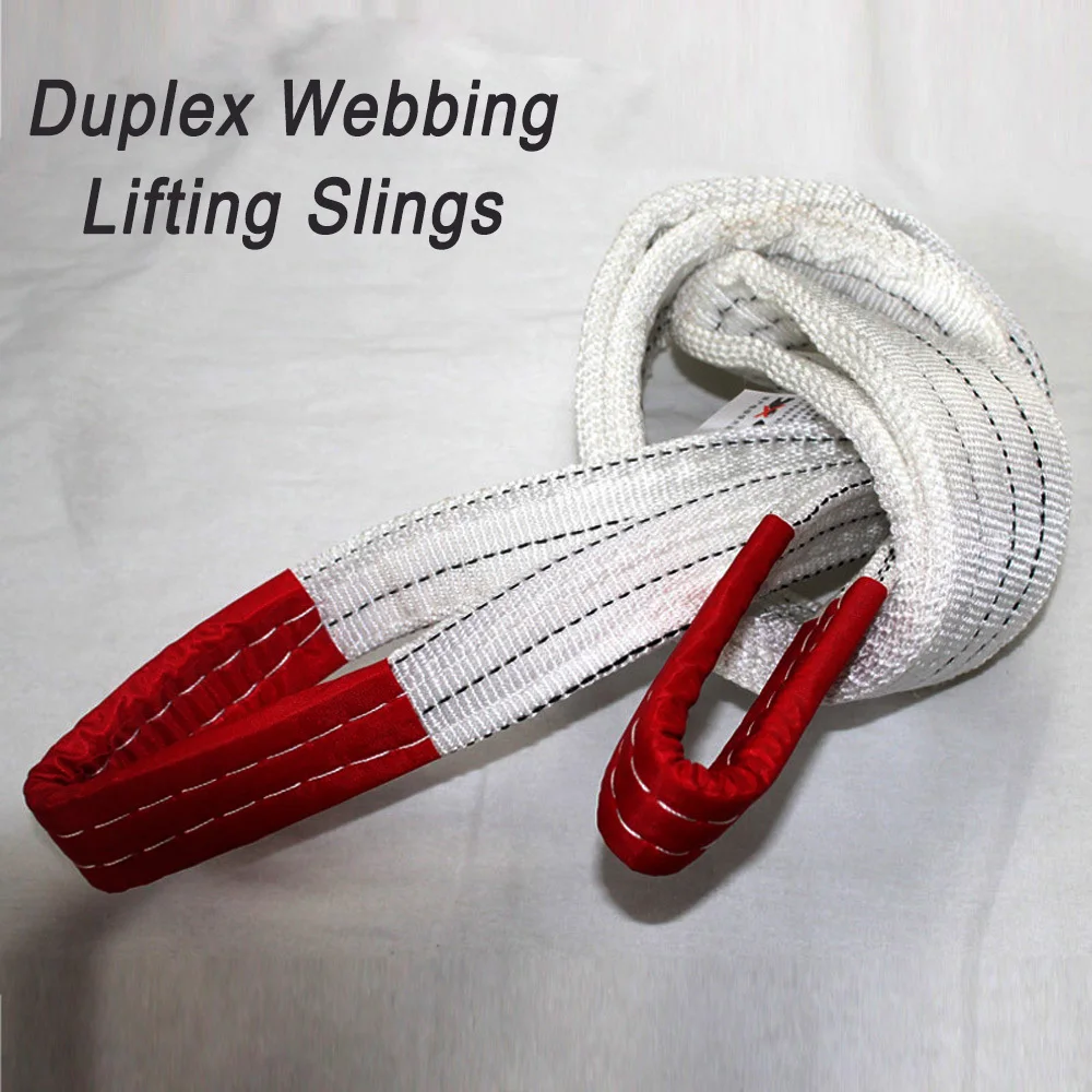 Lifting Belt Sling Crane Hoisting Industrial Hoisting Flat Belt Wear Resistant Trailer Rope 1Tx3M 2Tx2M 2Tx3M 2Tx4M 3Tx2M 3Tx3M