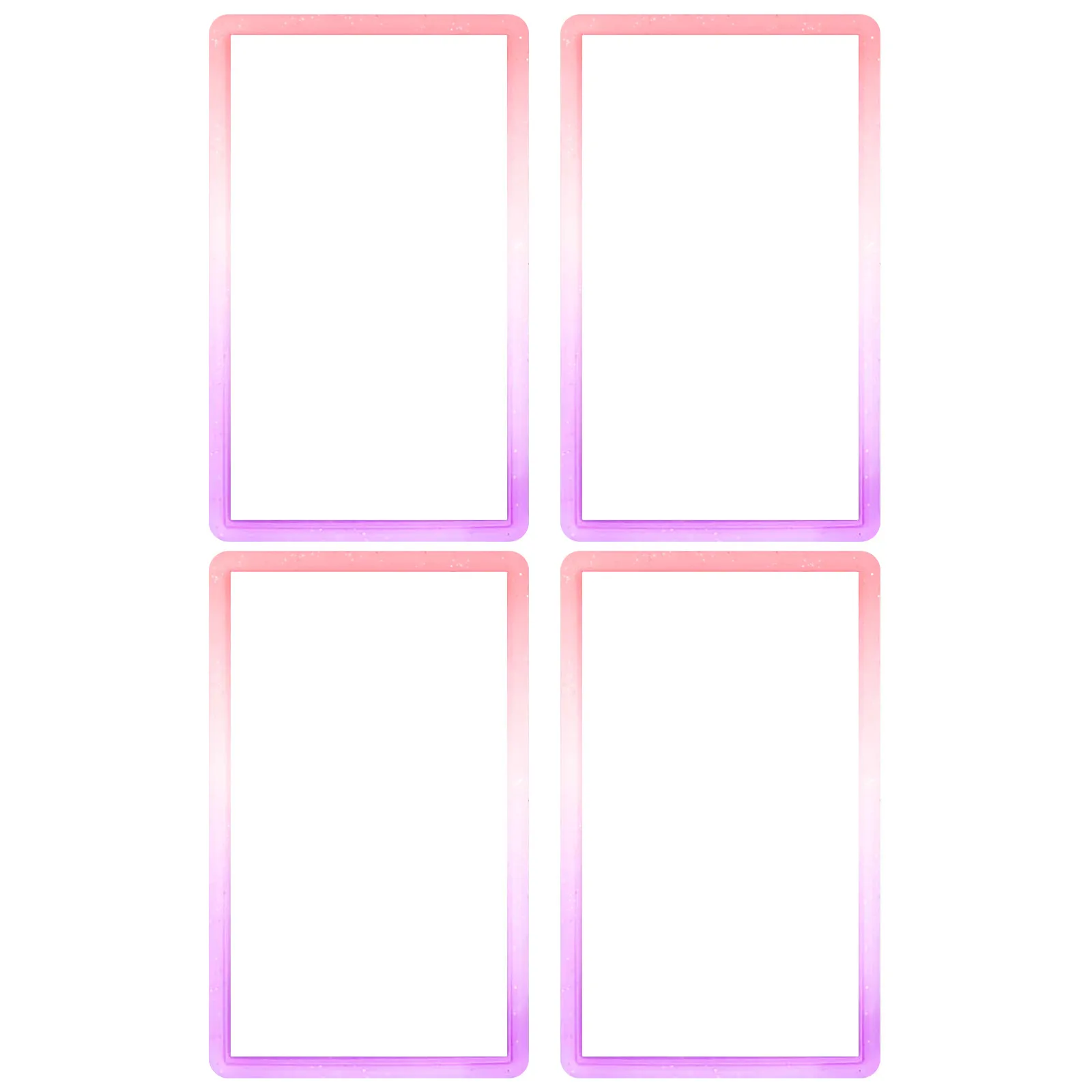 4 STKS Gradiënt Graded Card Slab Bumper Guard Protector glitter Skin TPU geschikt voor P-S-A