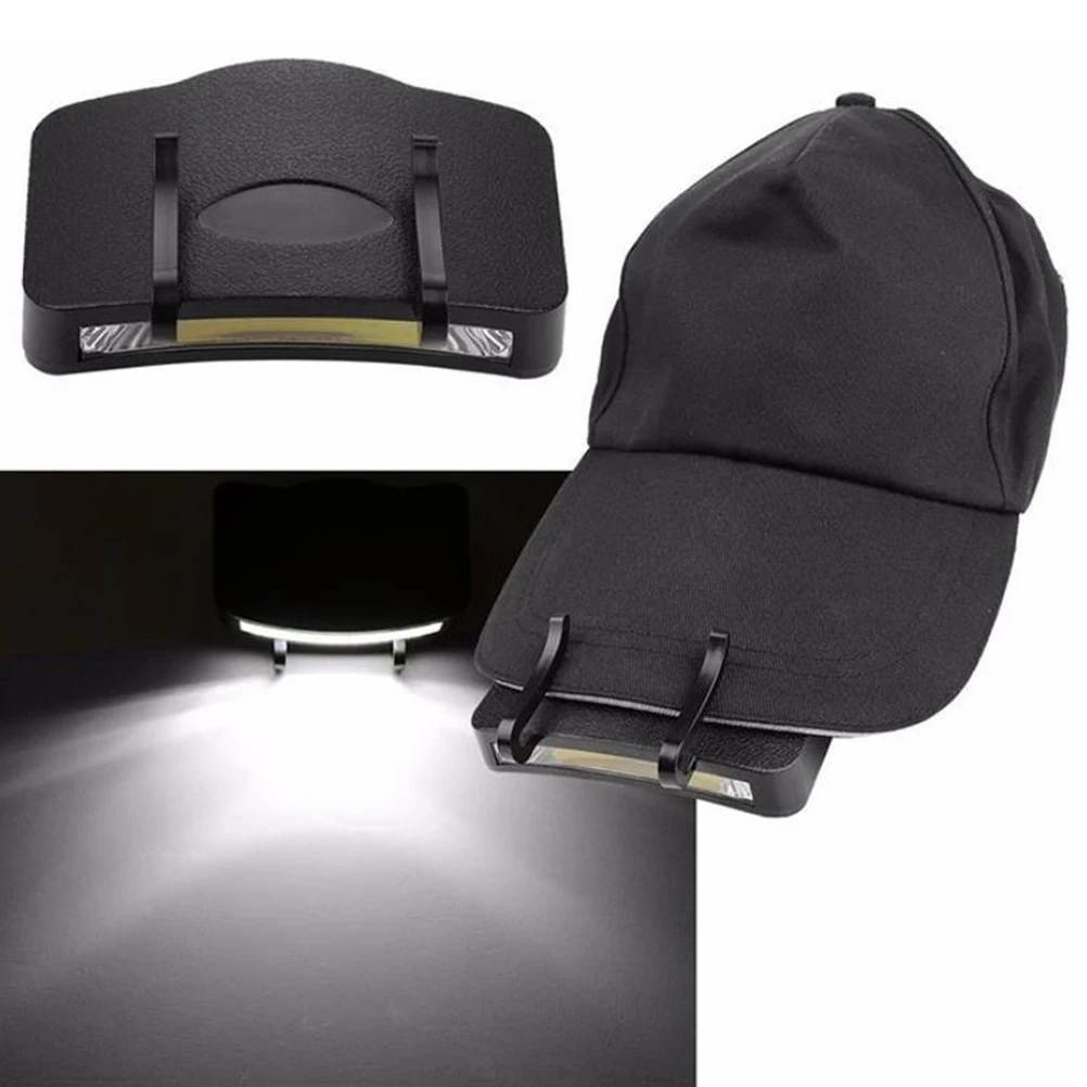 2 قطعة Cob على مصباح مقاوم للماء كشافات أمامية خارجية صغيرة بدون استخدام اليدين ضوء ساطع للتخييم والتنزه وصيد الأسماك والجري