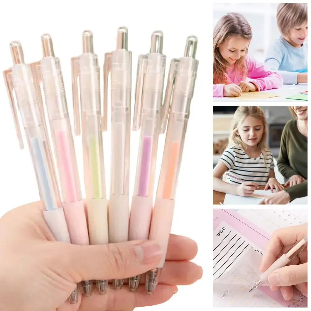 

6Pcs Glue Pen Fine Tip Double-sided Adhesive Precise Control Scrapbooking Decor Dot Glue Pen Stick Stationery Supplies