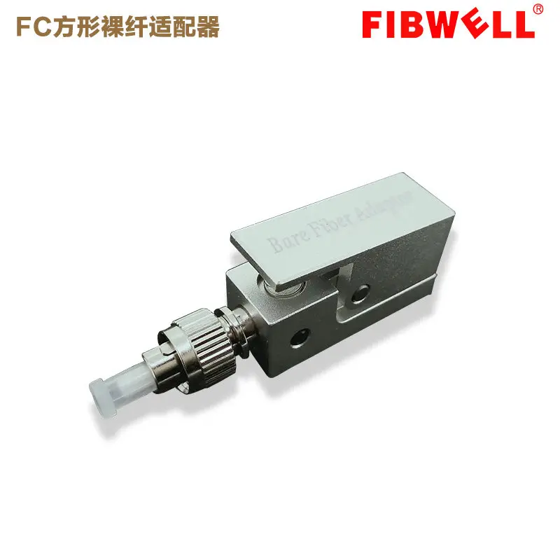 Inner Diameter of the FC Square Bare Fiber Adapter Flange Temporary Connection OTDR Test Bare Fiber Coupler Is Selectable