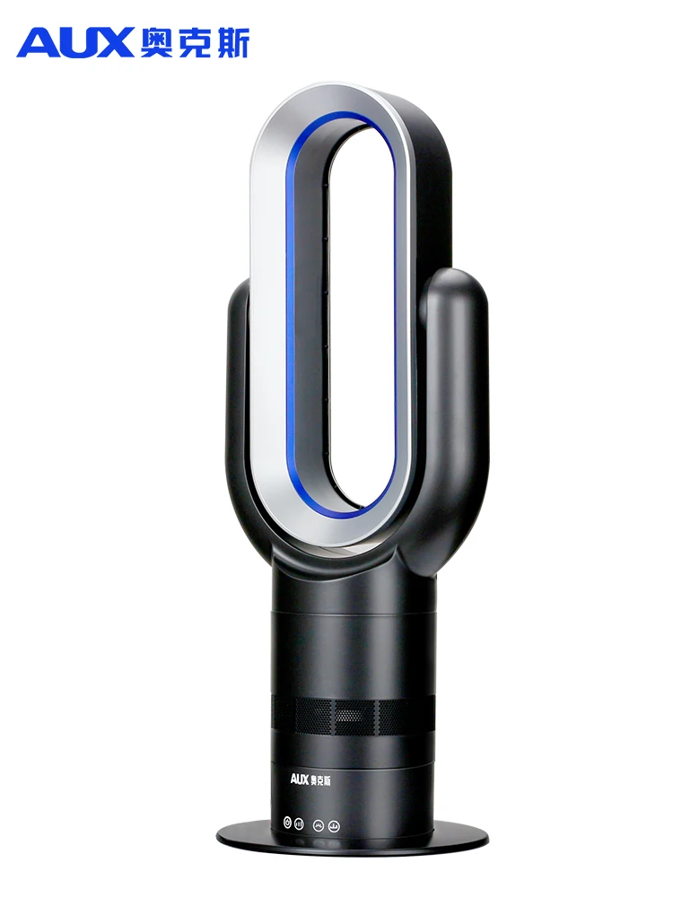 Ventilateur de sol sans feuilles 220V, ventilateur de refroidissement et de chauffage Vertical à double usage, silencieux, avec télécommande