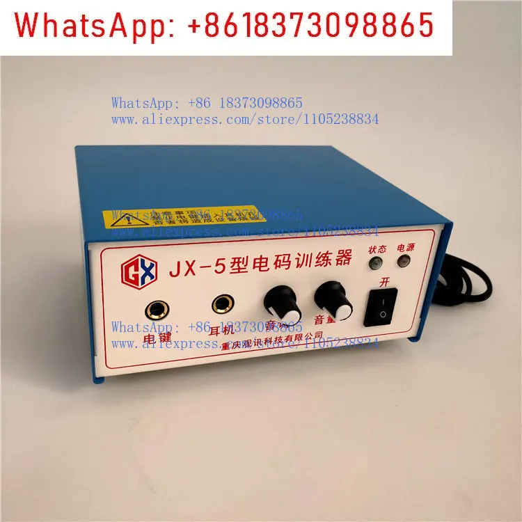 New code JX-5 K4 key earphone kit key trainer Morse code transmitter training