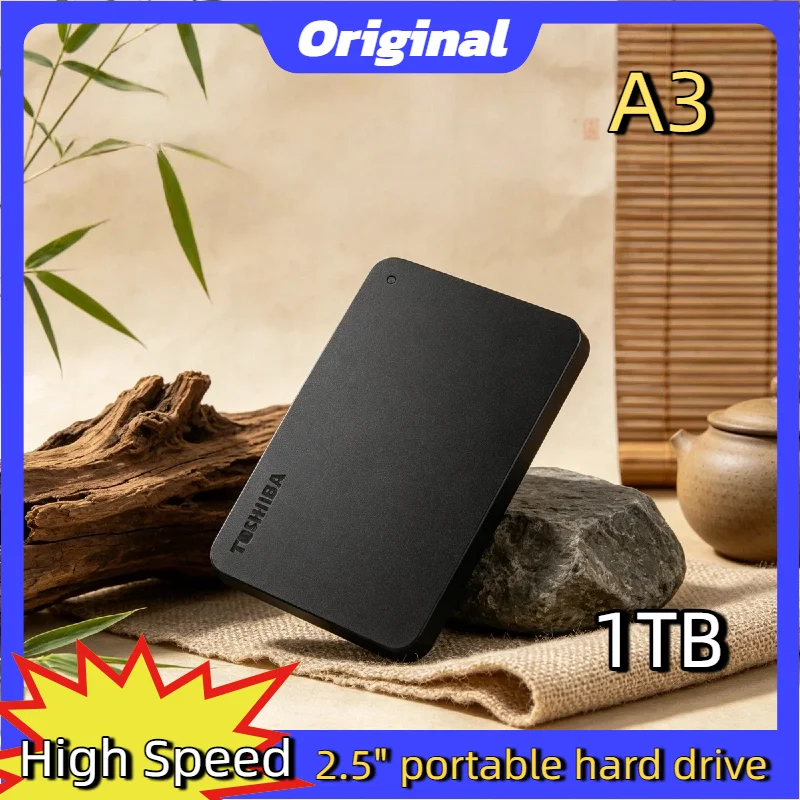 USB3.0 External HDD 500GB 1TB 2TB For Toshiba OEM A3 Expansion 2.5 Inch Portable Hard Disk Drive Box Storage Compact Pro