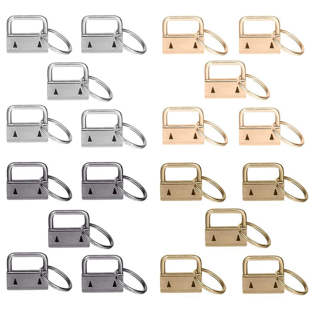 

20 Pcs Luggage Tail Clip Bag Clips Keychain Fob 25mm DIY Wristlet Hardwares Craft Supplies Perfect Size Easy Add Keys