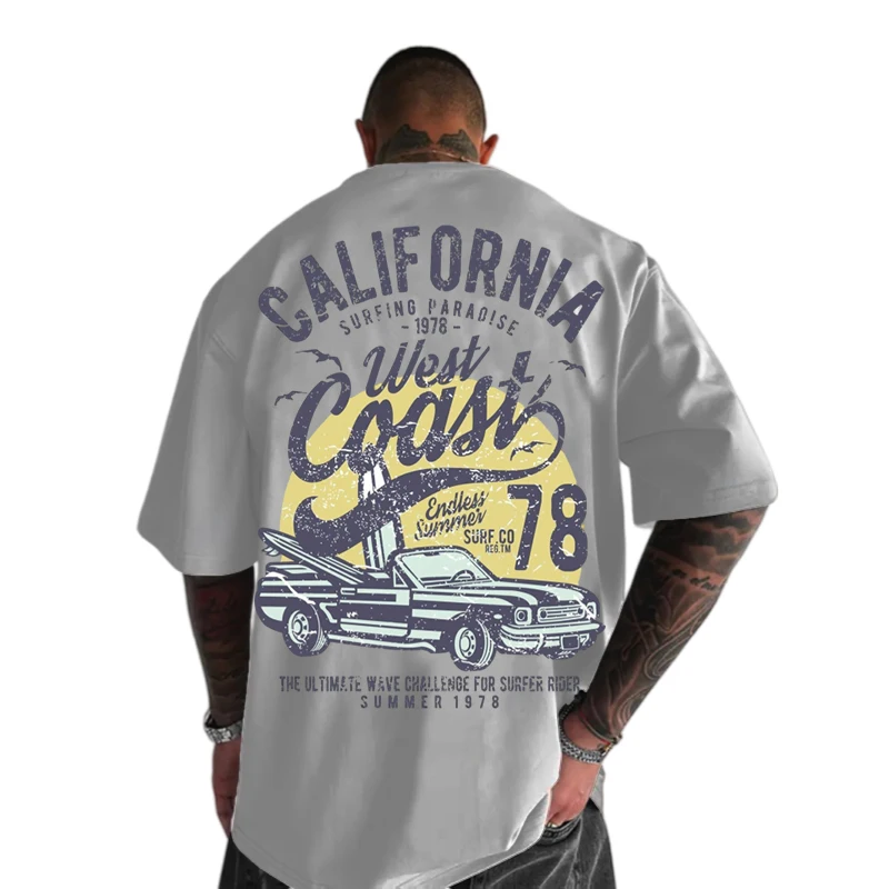 

Американские Ретро Винтажный Стиль Западное Подорож Мужчины Женщины Футболки с круглым вырезом Дышащие Быстросохнущие Удобные Стильные Мото больших размеров