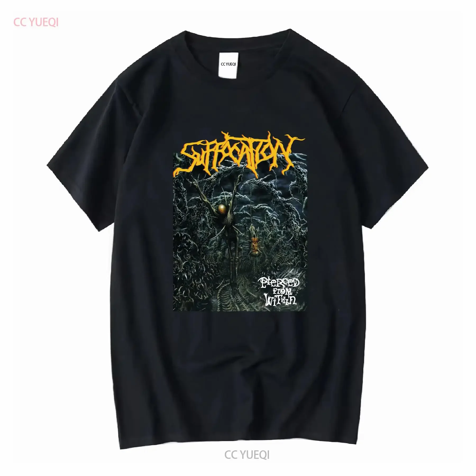 Suffocation Pierced From Within Double Sided T Shirt XL Dying Fetus Cryptopsy Nile long or short sleeves vintage Washed