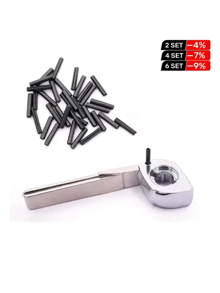 200 pièces de broches de 1,6 mm pour clé de voiture KEYDIY VVDI, broche de fixation de lame de clé de voiture, boulon, embryon de clé de voiture, loquet, lame de clé à distance avec broche en fer