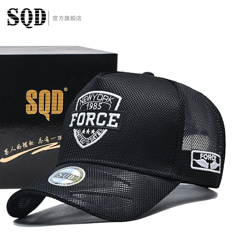 Мужская летняя дышащая бейсболка с большой головкой и сетчатым ограждением, защита от солнца и защиты от солнца, увеличенная кепка в виде утконоса