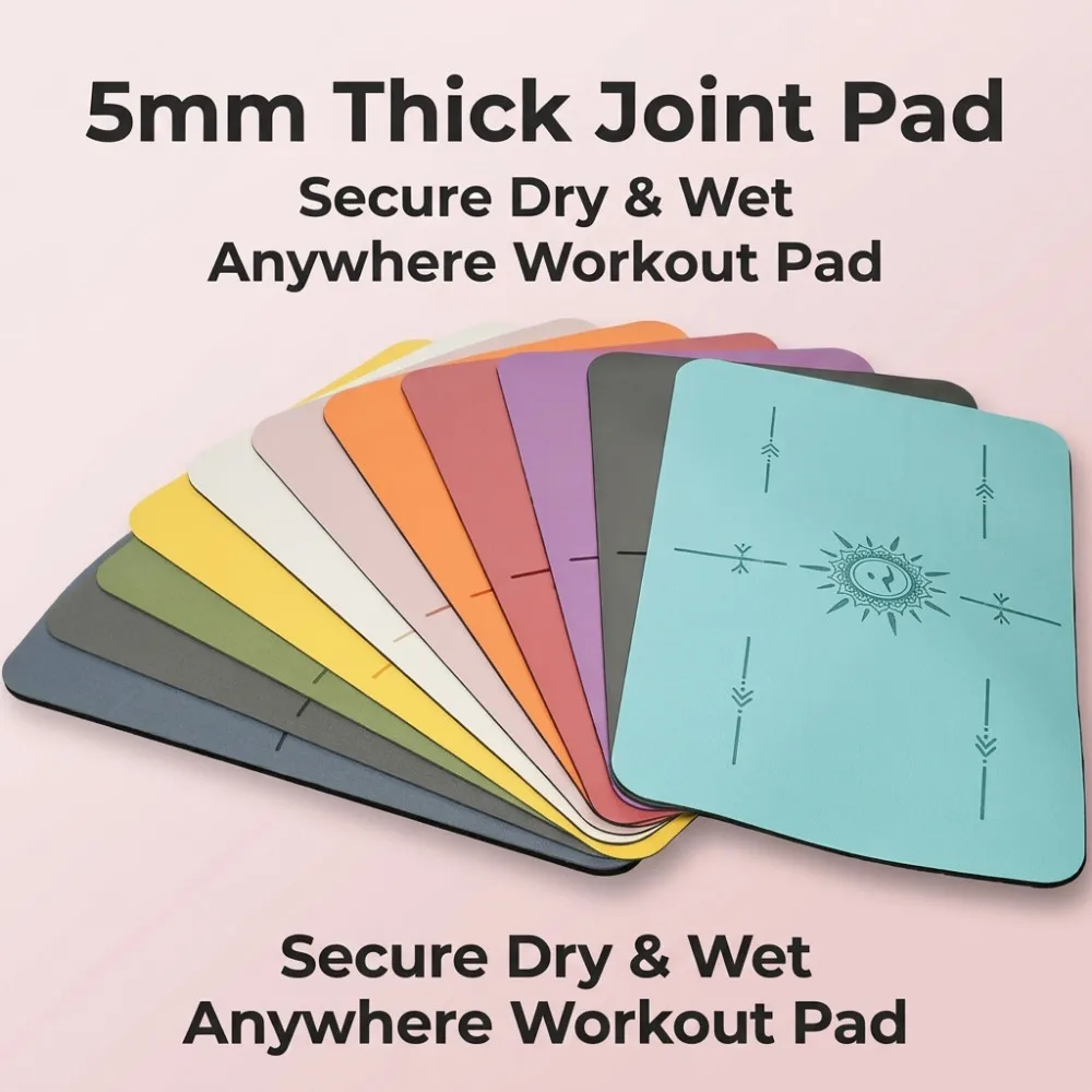 1 Stück Mini Flache Stützmatte Rutschfeste Polyurethan-Gummi Yogamatte 40 X 60CM Invertierte Balance-Kniematte Fitnessmatte Dicke 5mm