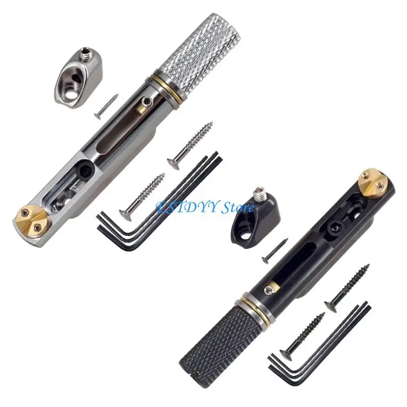 G6DE Guitar Split Bridge Assembly Set Suitable for Headless Electric Guitars Simplified Setups High Performances Tailpiece
