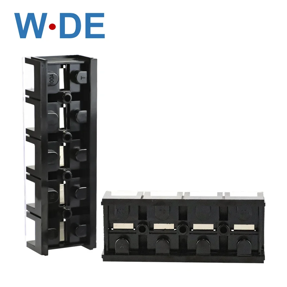 1Piece TC High Current Barrier Screw Terminal Block TC100 Series Wire Connector 600V 100A 1002/3/4/5 Positions Connector