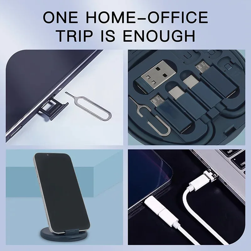 متعدد USB نوع C إلى C 60 واط كابل محول الشحن عدة USB C إلى تحويل الإضاءة مجموعة USB A ونوع C إلى مايكرو/نوع C/الإضاءة #1