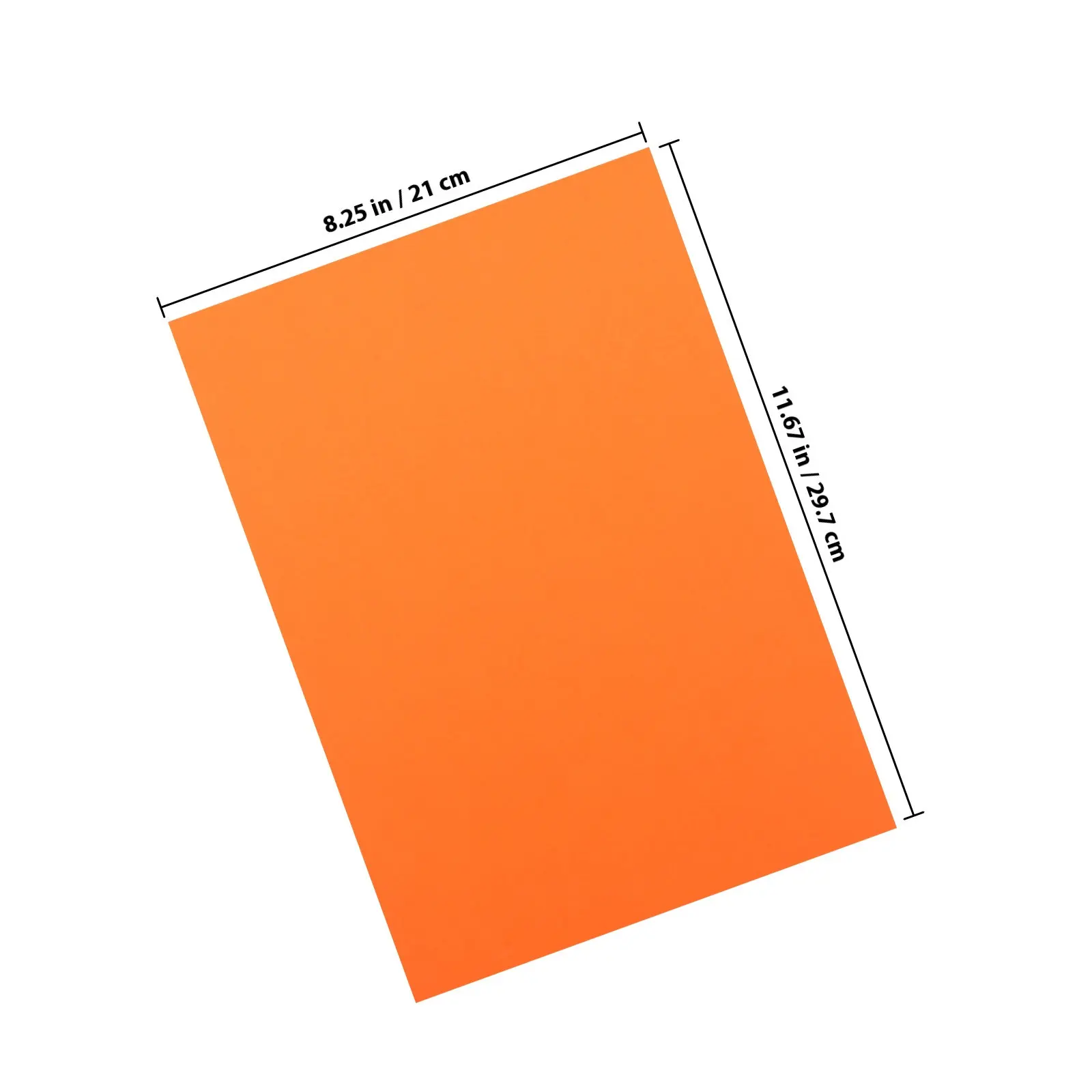 50 Sheets Orange A4 Card Paper DIY Craft Supplies Blank Art Card Paper for Origami Drawing Painting DIY Home Projects Wedding