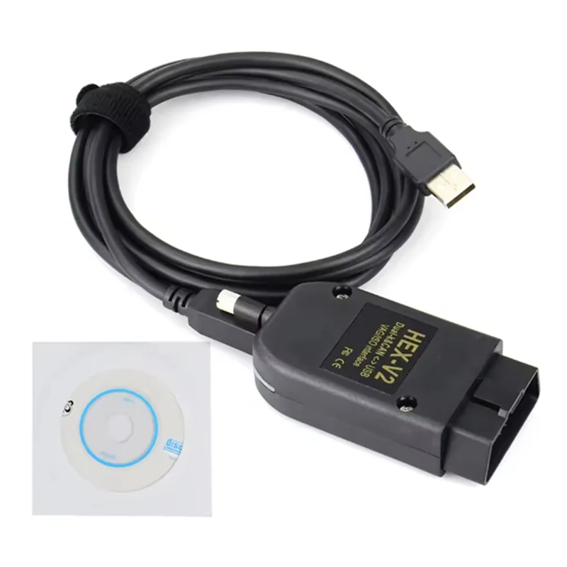 Multi-Language OBD2 Diagnostic Cable FT232 V25.3 VAG Scanner Tool VAG KKL VCDS Cable OBD2 Scanner HEX V2 VAGCOM