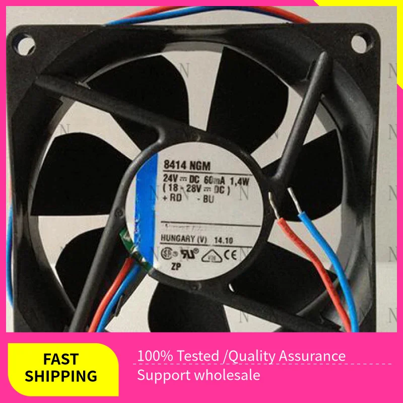 

YJJ High Level FOR Ebmpapst Cooling Fan 8414NGM 24V 60mA 1.4W 80*80*25MM