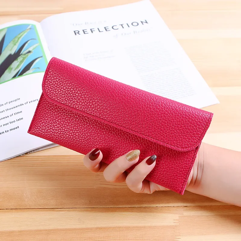 

PU Leather Women Long Wallets with Large Capacity Fashion Coin Purses Hasp Clutch ID Credit Card Holder Money Bag Clip Handbag