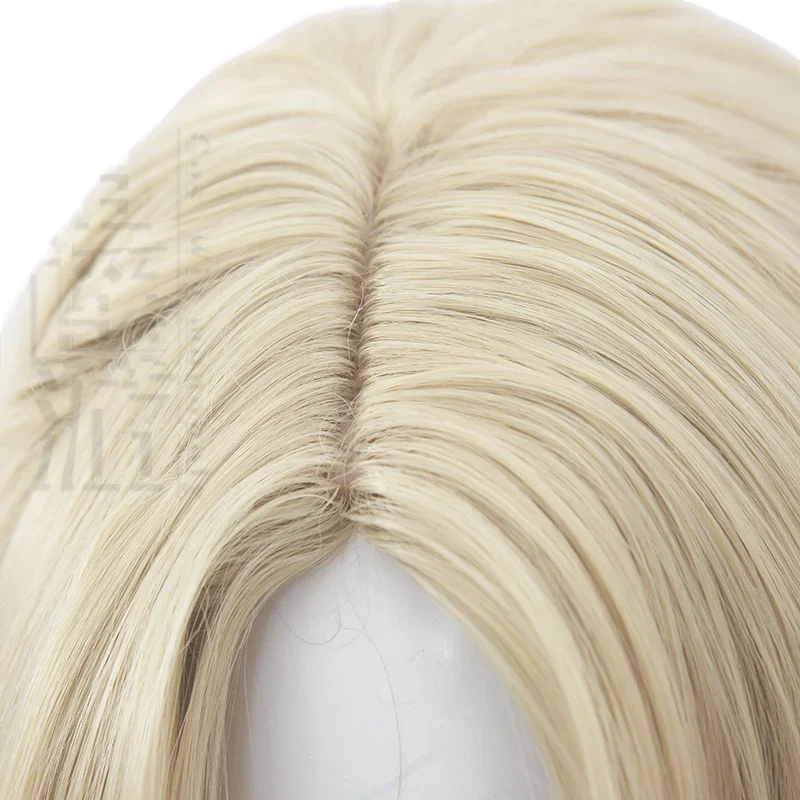 새로운! Arknights 크리스틴 코스 가발, 그라데이션 짧은 내열성 합성 머리, 할로윈 파티 코스프레 애니메이션 가발, 무료 가발 모자, 35cm