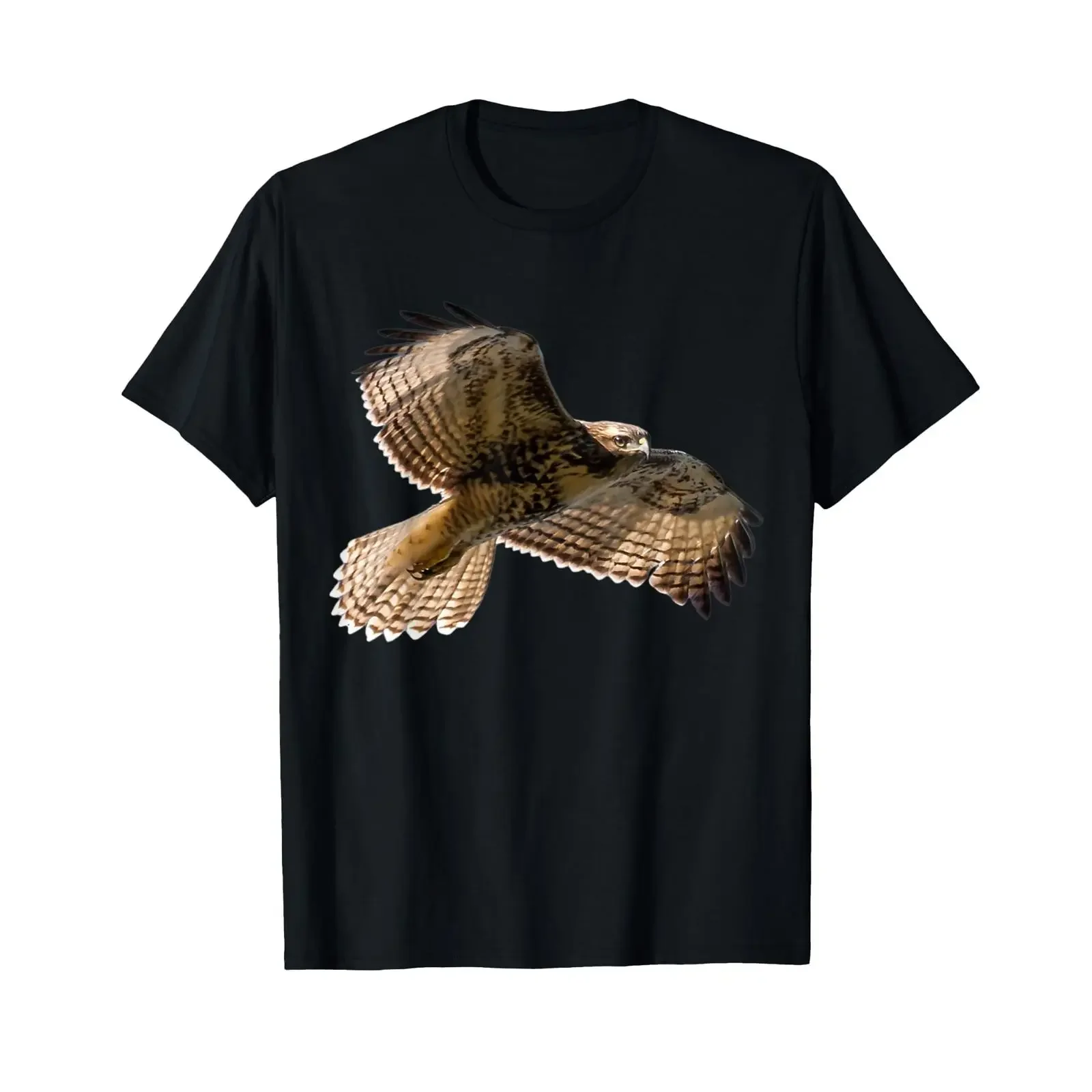 Red Tailed Hawk Flying T Shirt Wildlife Bird of Prey Nature Lover  vintage Washed Stretched Slightly Versatile Soft Casual