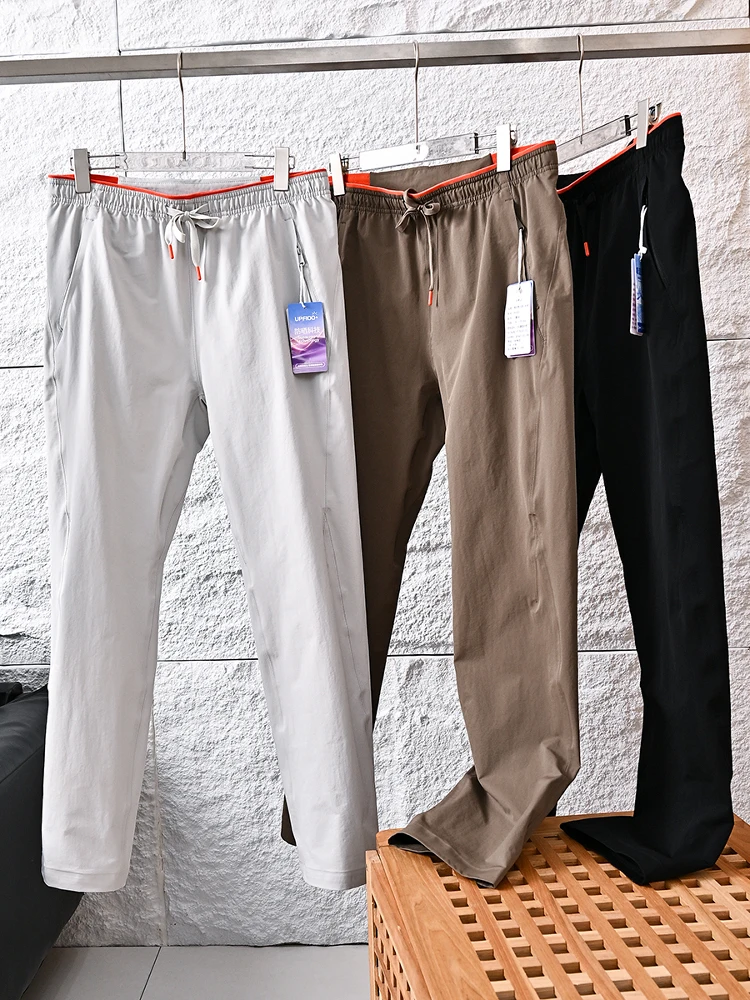 3D Tailored Summer Casual Pants Men's Moisture Wicking Comfortable Dry Sun Protection Glueing Leisure Pants Breathable Spring...