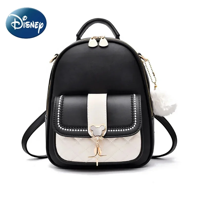 

Disney Mickey Mouse Backpack for Women Girl Fashion Kawaii Handbag Large Capacity Travel Shopping Bag Waterproof Portable