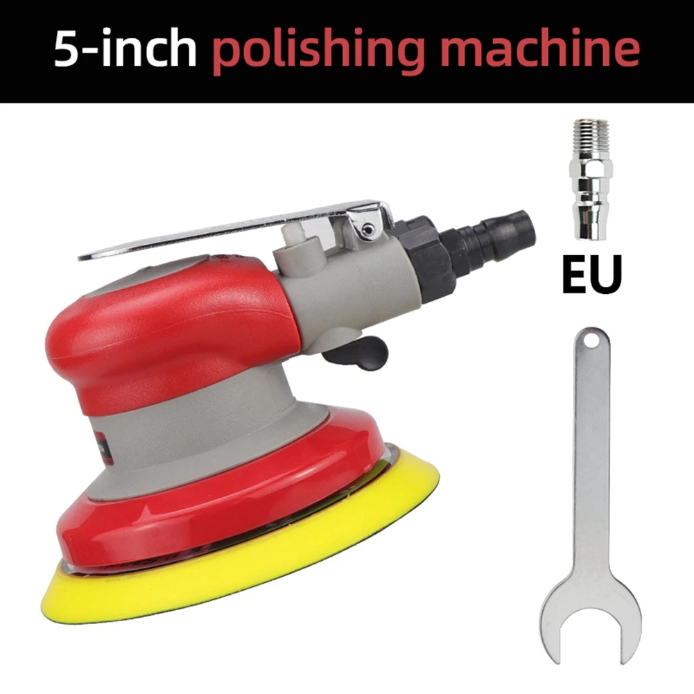 BAAU Pneumatic Sander Air Sander Sanding Machine  Air Power Sander Polisher Tool 5 Inch Plastic