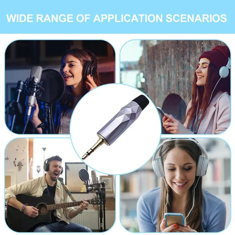 Адаптер аудиоразъема Кабельный разъем 3,5 мм Позолоченный разъем Двухканальный аудиоразъем Разъем для стереомикрофона