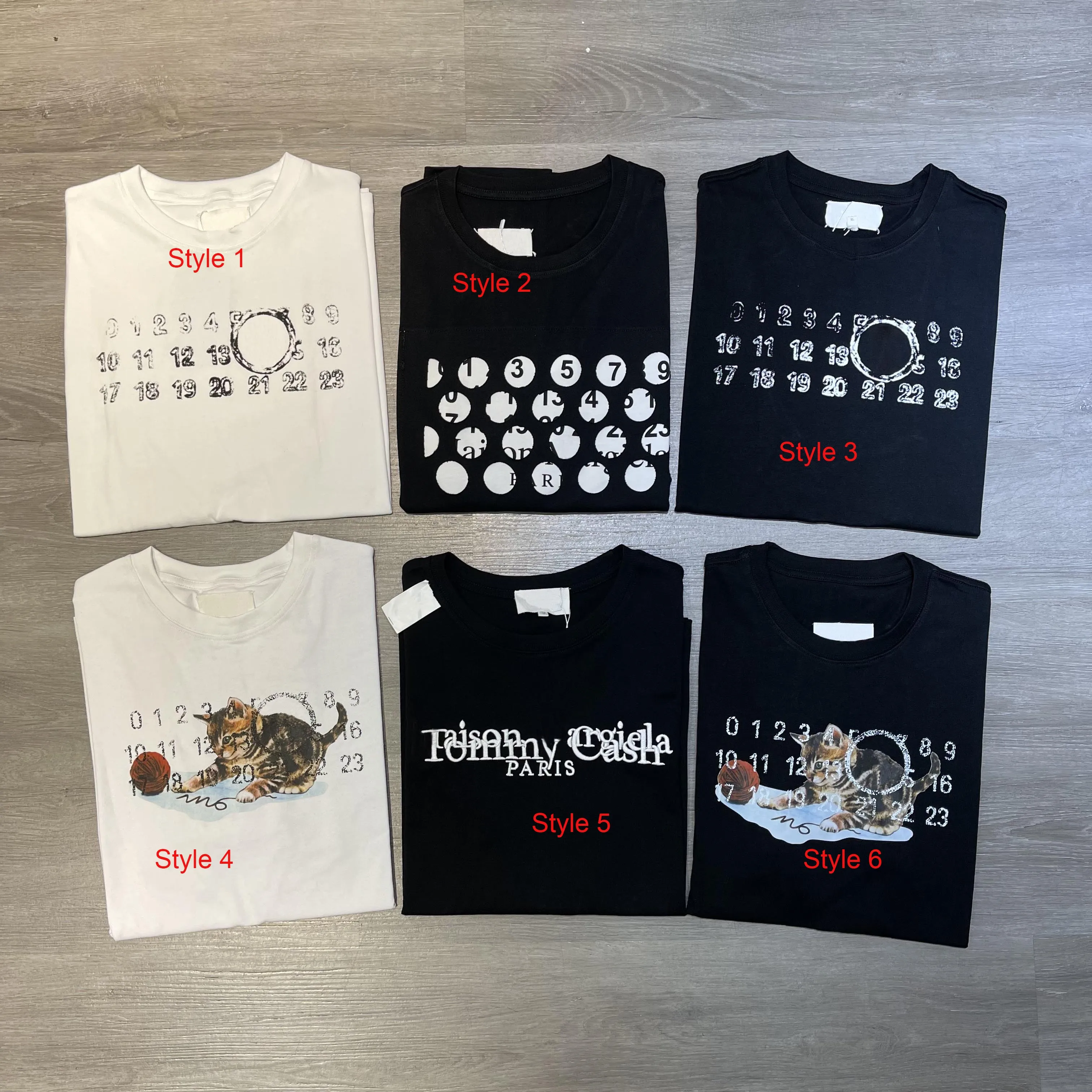 

2024 Best Version 1:1 6 Brand Numbers Logo Prined Women Men Casual T shirts tees Hiphop Ovesized Men Cotton Summer T shirt