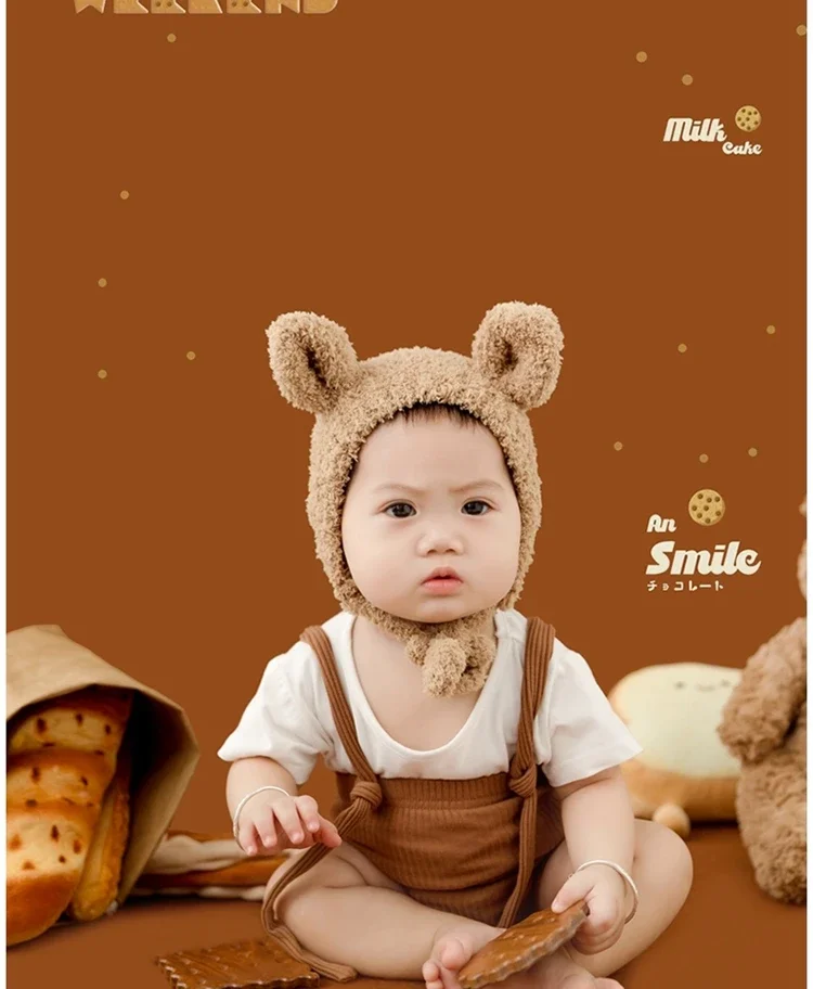 

Childrens Photography Clothing Bear Baby Theme Studio 100 Day Year Old Photo shooting bebe fille 아기 코스프레 신생아 소품