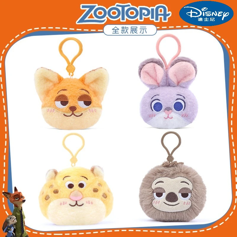 Oryginalny plecak pluszowy Disney 2025 Zootopia Judy Nick, otwierany, mały wisiorek, zawieszka do kluczy, najlepszy prezent urodzinowy dla przyjaciół