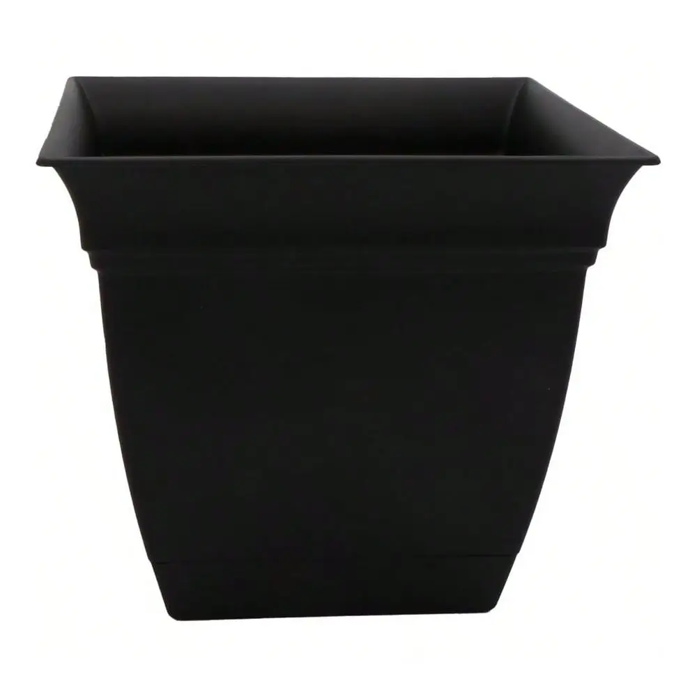 

Eclipse Square Plastic Planter W Attached Saucer Outdoor And Indoor Plant Pot With Drainage Holes Lightweight UVResistant Plast