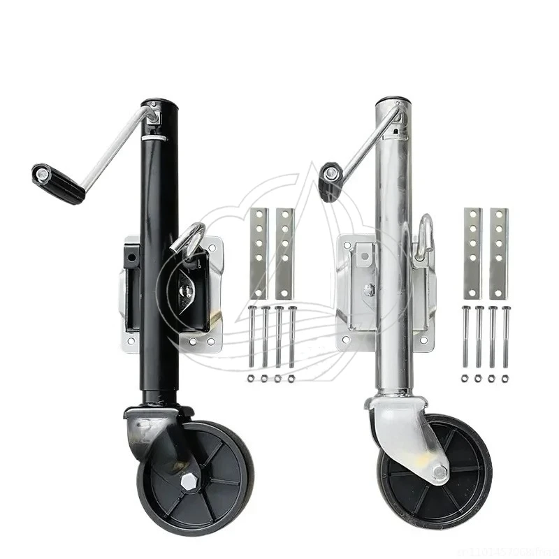 

6 Inch Solid Wheel Swivel Trailer Jack 540KG Capacity Jockey Wheel for Boat RV Trailer Parts