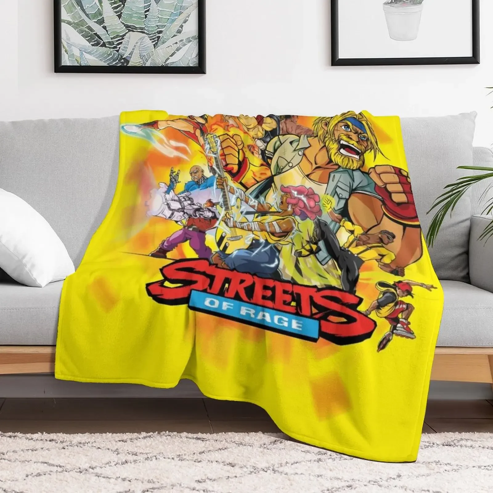 New Streets of Rage Throw Blanket Ultra Plush Cozy Blanket for Napping Sleeping