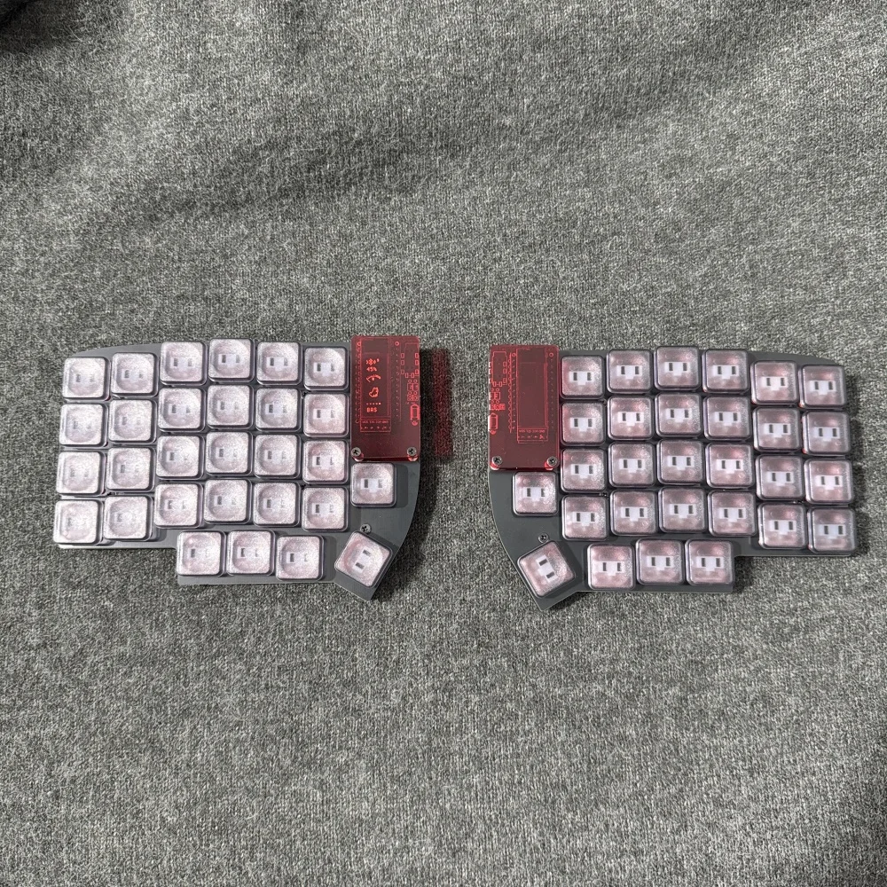 

Lily58 Pro Low Profile Split Machinery Keyboard Kit Hotswap Screen Version Bluetooth Wireless Wired Separate Keyboard Choc V1/MX