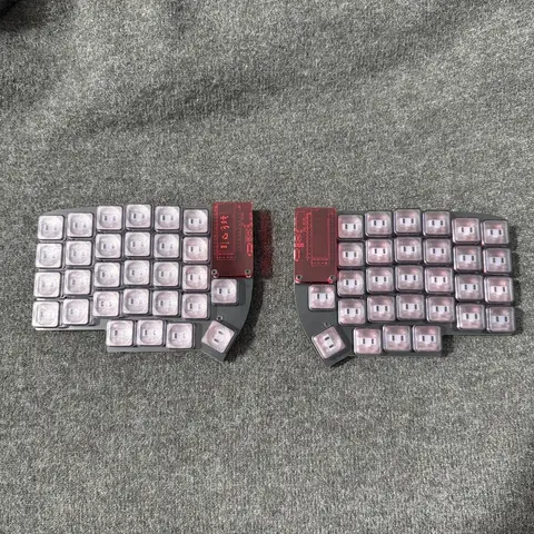 Lily58 Pro Low Profile Split Machinery Keyboard Kit Hotswap Screen Version Bluetooth Wireless Wired Separate Keyboard Choc V1/MX