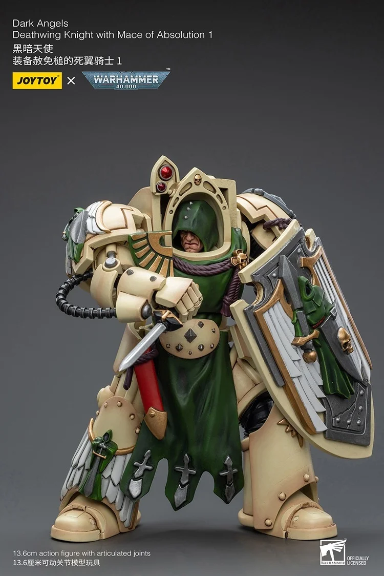 

JOYTOY Warhammer 40K Dark Angels Deathwing Knight With Mace Of Absolution 1, коллекция экшн-фигурок, украшение для куклы, подарок