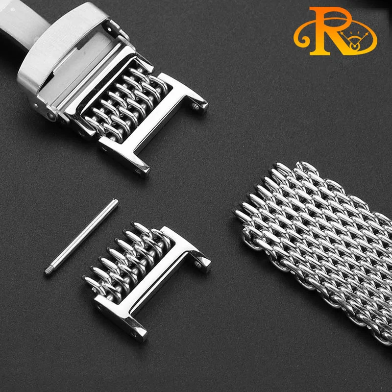 20mm 22mm Stainless steel Dive Shark Mesh Milanese mesh WatchBand Weaving watch Strap For Armani AR2447 Casio EFR-303 Bracelet