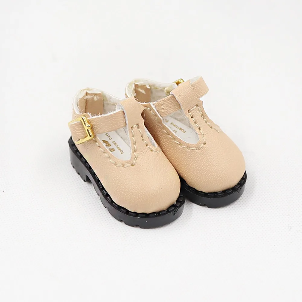 

Dress Up For Blyth Doll Shoes Pretend Play Cute Outfit OB22 OB24 Shoes Handmade Five Colors Doll Leather Shoes DIY