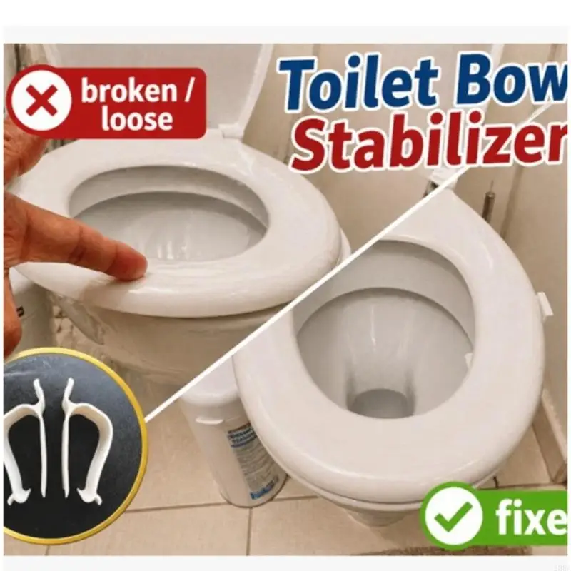 Toilet Support Brackets Prevent Shifting And Rattling Quick Toolless Setups