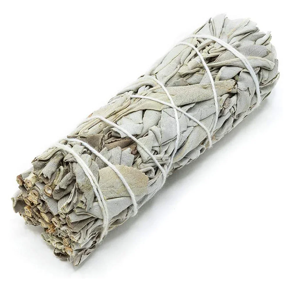 Palo Santo Natural White Sage Grass Bundle Smudge Sticks Pure Leaf Smoky Indoor Purification Grass Incense Home Office Cleansing