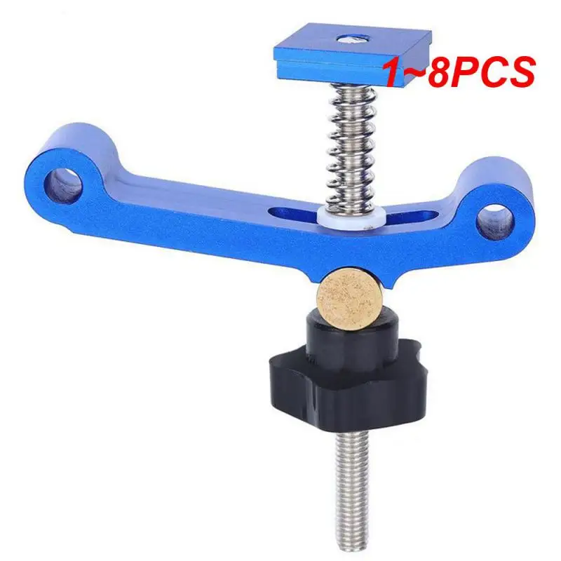 

1~8PCS Fixed Clamp Blue Firm Corrosion-proof Carpenter Universal Rust-proof T Rail Clamp Set Jig T-slots Small Adjustable