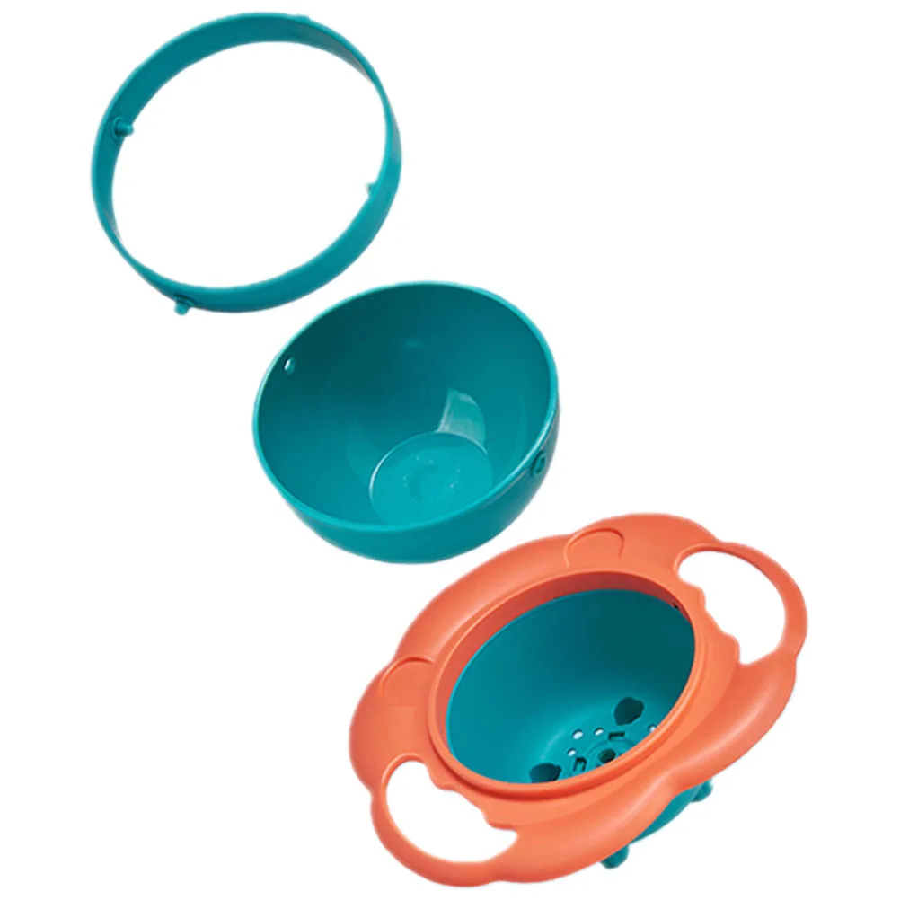 

Детская вращающаяся балансировочная миска, устойчивая к разливу, миска для кормления малышей, креативные миски с героями мультфильмов для малышей