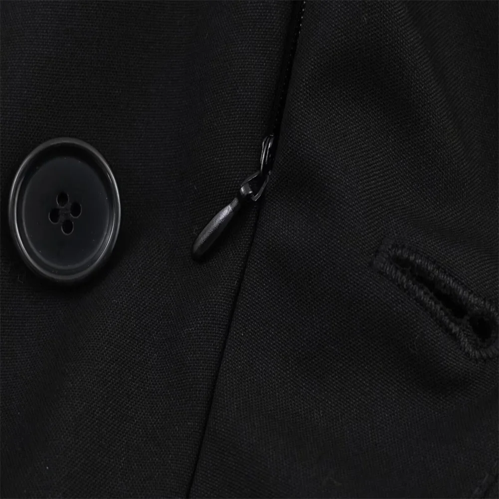 Осенний новый женский модный короткий двубортный костюм, стильный комбинезон