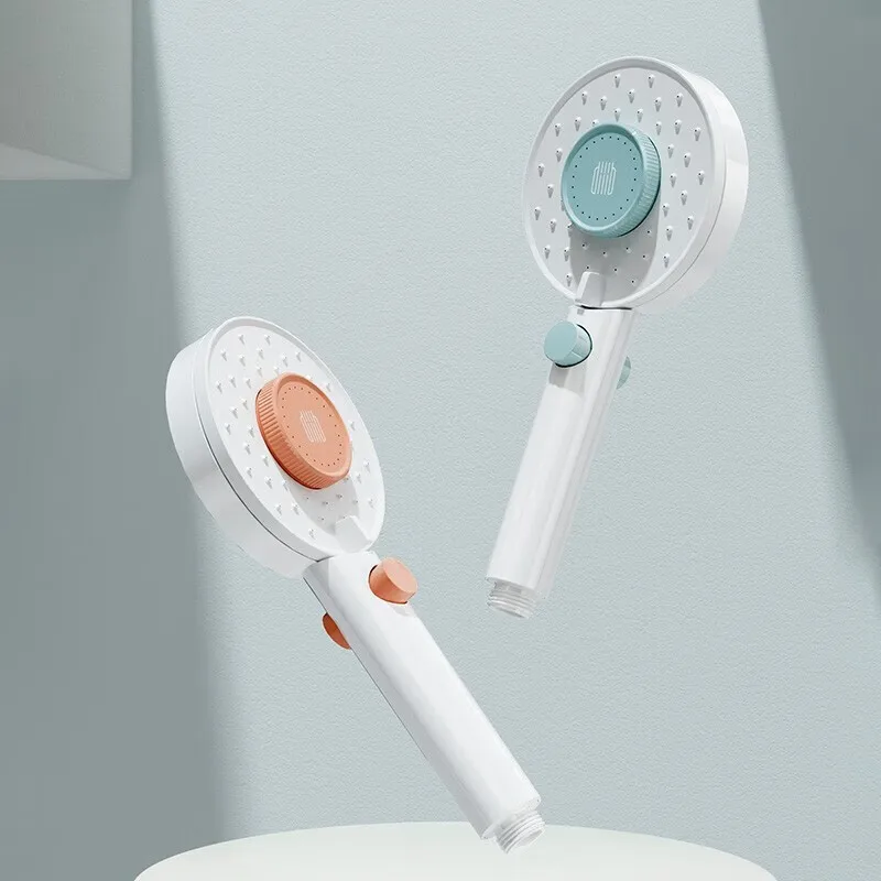 Diiib Shower Head 3 Modes Adjustable G1/2 Showerheads Water Saving One-Key Stop Water Spray Nozzle Bathroom Faucet Accessories